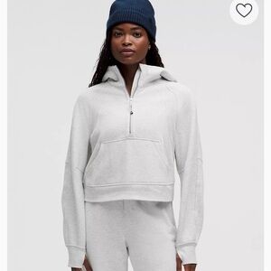 $128 Lululemon Scuba Half-Zip Hoodie gray women’s size XS/S